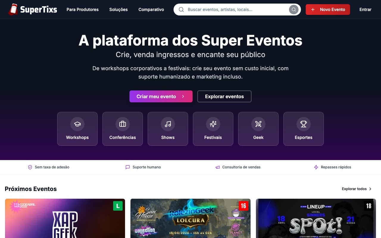 SuperTixs project screenshot 1